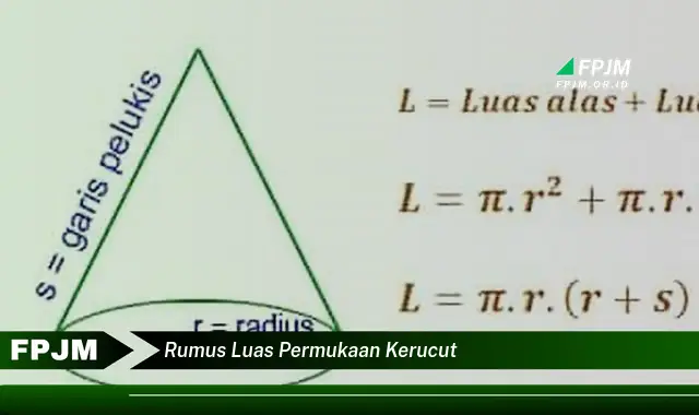 rumus luas permukaan kerucut