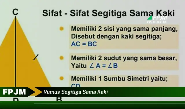 rumus segitiga sama kaki