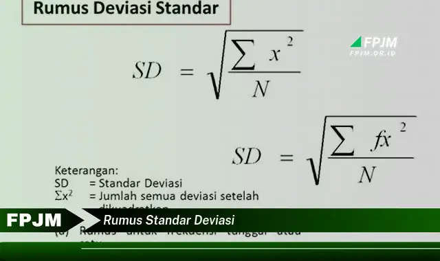 rumus standar deviasi