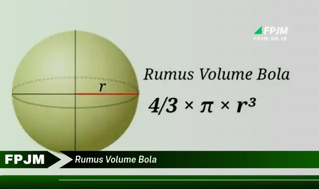 rumus volume bola