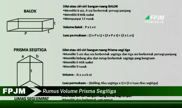 rumus volume prisma segitiga