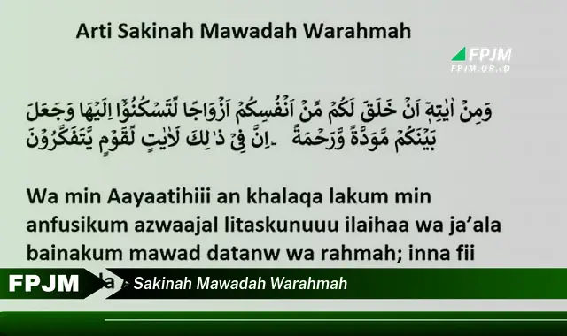 sakinah mawadah warahmah