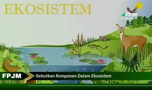 sebutkan komponen dalam ekosistem