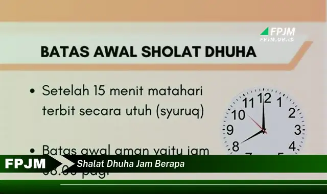 shalat dhuha jam berapa