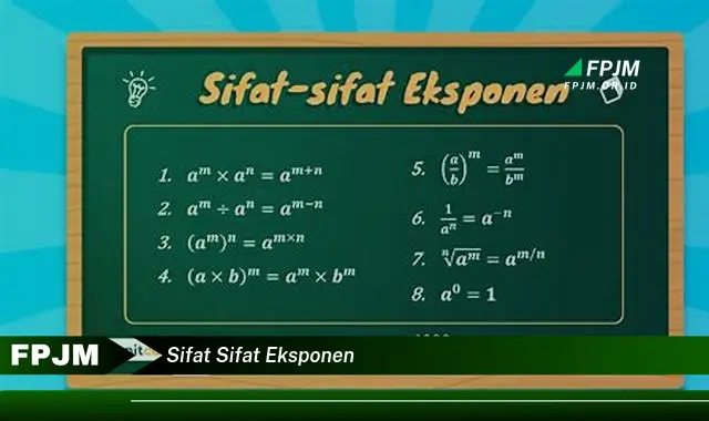 sifat sifat eksponen