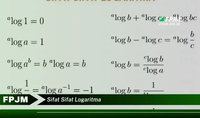 sifat sifat logaritma