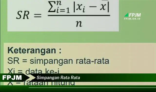 simpangan rata rata