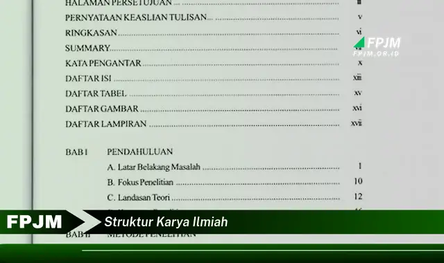 struktur karya ilmiah