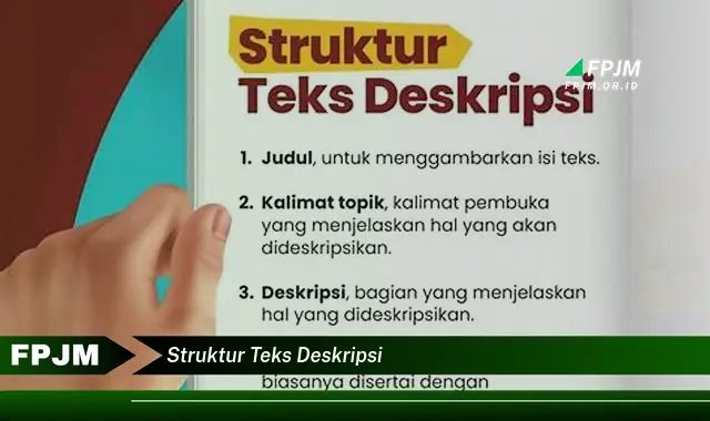 struktur teks deskripsi