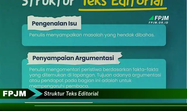 struktur teks editorial