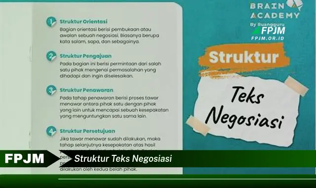 struktur teks negosiasi