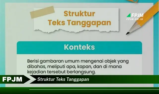 struktur teks tanggapan