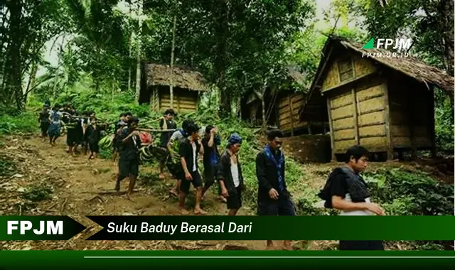 suku baduy berasal dari