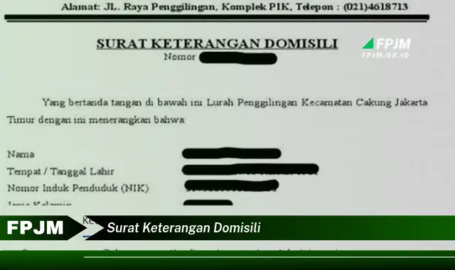 surat keterangan domisili