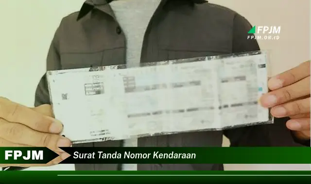 surat tanda nomor kendaraan