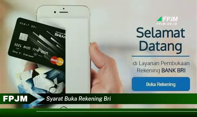 syarat buka rekening bri