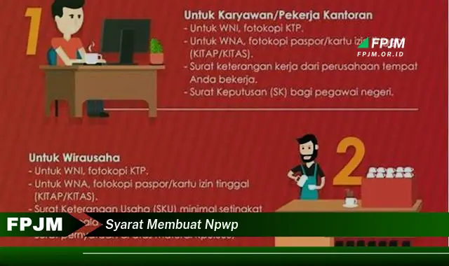 syarat membuat npwp