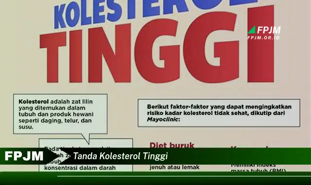 tanda kolesterol tinggi