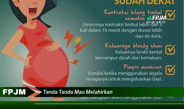 tanda tanda mau melahirkan