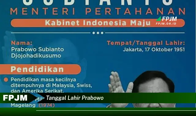 tanggal lahir prabowo