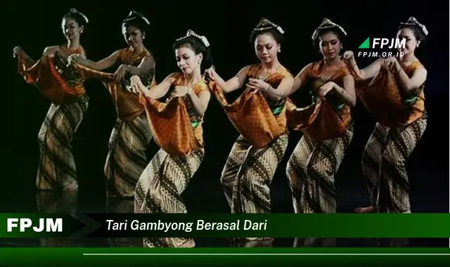 tari gambyong berasal dari