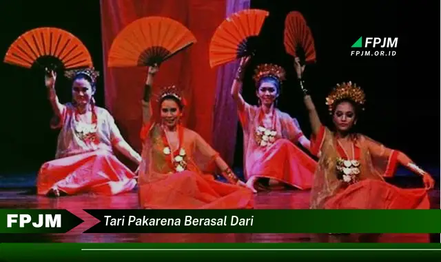 tari pakarena berasal dari