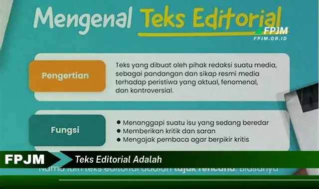 teks editorial adalah