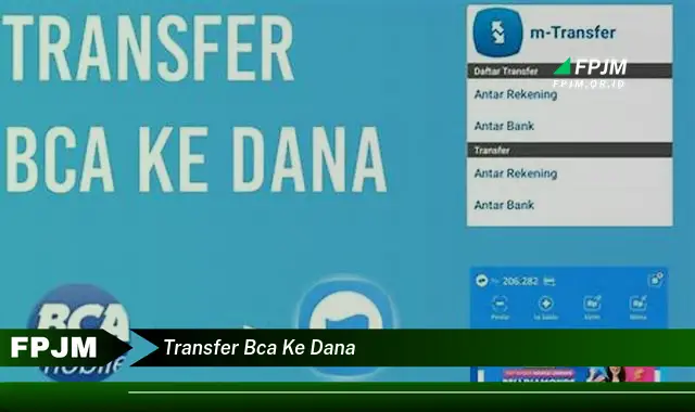 transfer bca ke dana