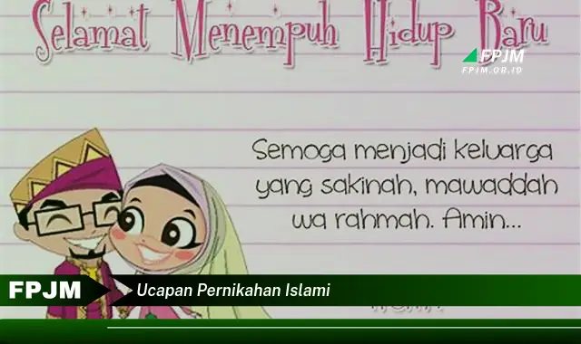 ucapan pernikahan islami