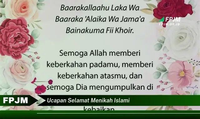 ucapan selamat menikah islami