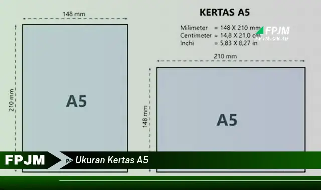 ukuran kertas a5