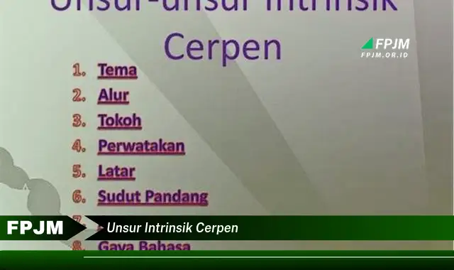 unsur intrinsik cerpen