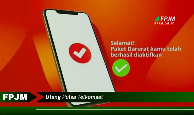 utang pulsa telkomsel