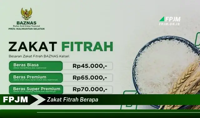 zakat fitrah berapa