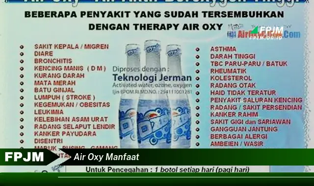 air oxy manfaat air oxy manfaat