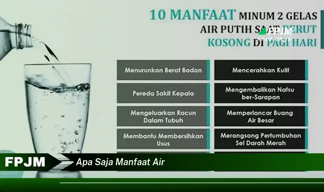 apa saja manfaat air