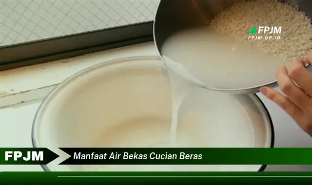 manfaat air bekas cucian beras