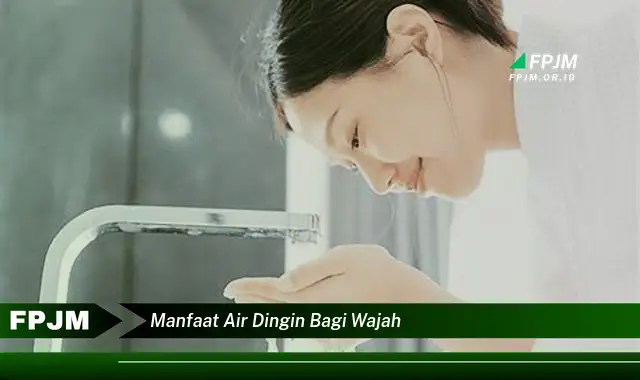 manfaat air dingin bagi wajah