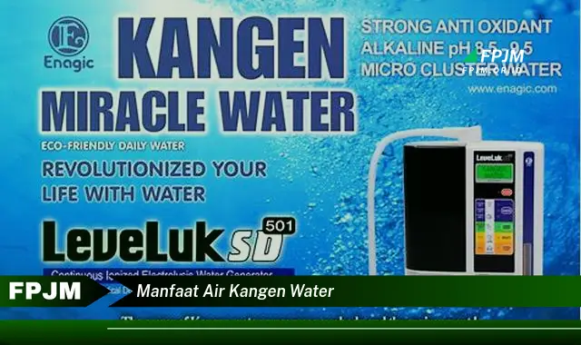 manfaat air kangen water