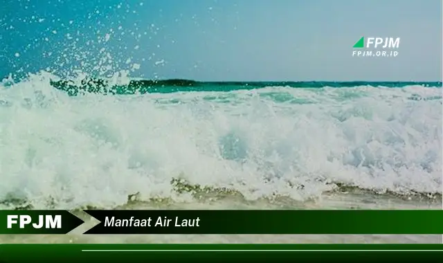 manfaat air laut manfaat air laut