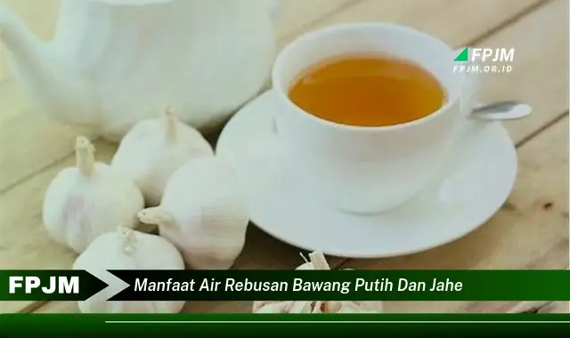 manfaat air rebusan bawang putih dan jahe