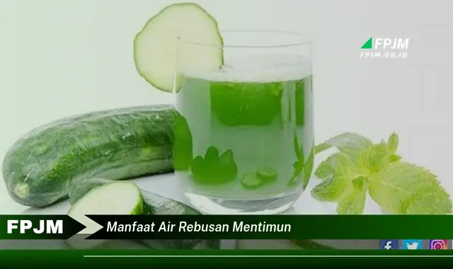 manfaat air rebusan mentimun