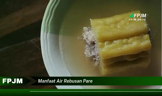 manfaat air rebusan pare