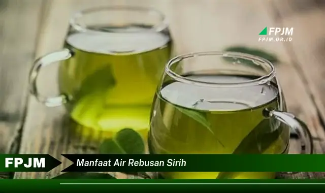 manfaat air rebusan sirih