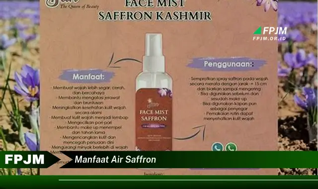 manfaat air saffron manfaat air saffron