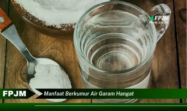 manfaat berkumur air garam hangat