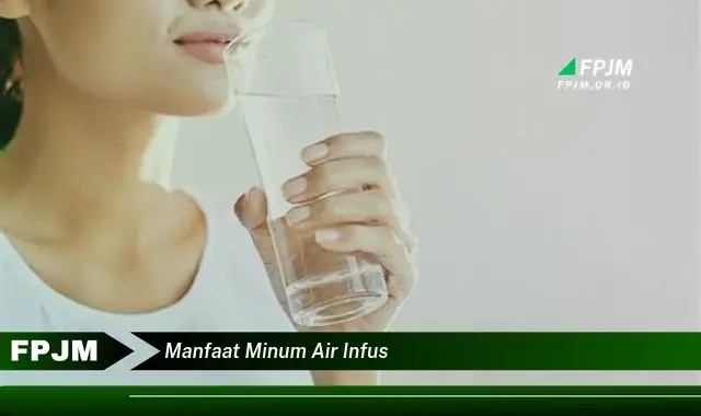 manfaat minum air infus