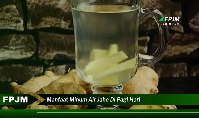 manfaat minum air jahe di pagi hari