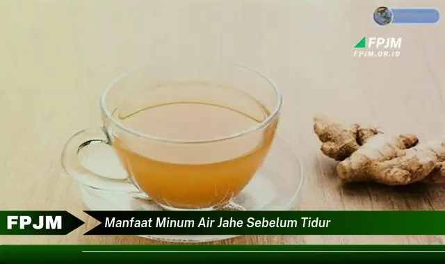 manfaat minum air jahe sebelum tidur