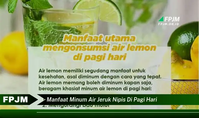 manfaat minum air jeruk nipis di pagi hari